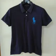 Ralph Lauren ネイビースキニーフィット ポロシャツ L
