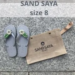 SAND SAYA 花飾り付きビーチサンダルのサムネイル