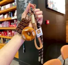 ドーナツとチョコレートのキーホルダー