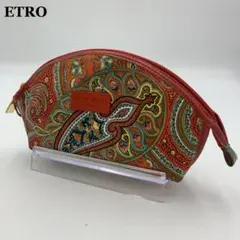 ETRO エトロ ポーチ 小物入れ 化粧品 ペイズリー柄 ジャガード イタリア製のサムネイル