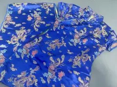 チャイナドレス青