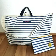 【未使用保管品】NIMES ニーム ビッグサイズショルダー　2way　ポーチ付