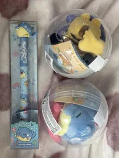 ポケモン タマザラシ ピカチュウ マスコット ボールペン セット 韓国釜山限定 ポケモン タマザラシ ピカチュウ マスコット ボールペン セット 韓国