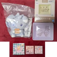 ポケモン ポケピース 一番くじ F賞 ニャスパー マスコット レースプレート 他