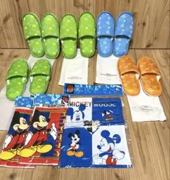 ディズニー スリッパ・タオル・巾着袋 セット まとめ売り ホテル アメニティ