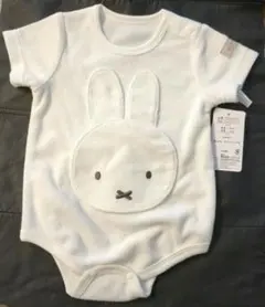 【新品】ミッフィー　半袖パイルロンパース