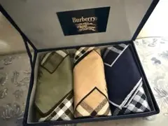 バーバリーズ　Burberrys ハンカチ　ノバチェック　３枚セット　未使用