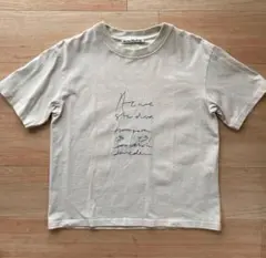 Acne Studios ロゴプリントTシャツ ベージュのサムネイル