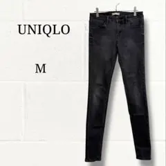 ユニクロ UNIQLO スキニーデニム ジーンズ ブラック 25インチ M