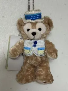 タグ付き ダッフィー ぬいぐるみバッジ