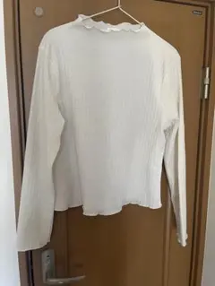 H&M ホワイト シアー長袖トップス