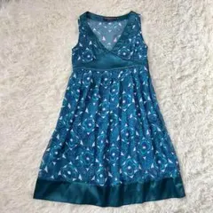 Gianmarco Venturi / 無袖連衣裙 / 藍色 / 復古 / 民族風 / 夏季