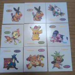 ポケモンパンシール デコキャラシール 第214弾 9枚セット