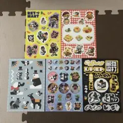 レトロト I賞 ステッカーシート 全5種　コンプセット