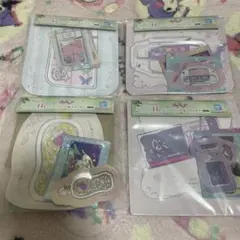 プリキュア 一番くじ H賞 ジッパーバッグ&ステッカー 4種セット