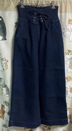 ガウチョパンツ　ジーンズ　Mサイズ