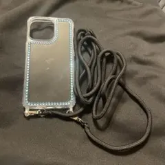 iPhone 14 proクリアケース ストラップ　付き