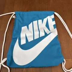 NIKE ロゴ入り ナップザック 青