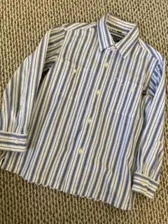 Polo Jeans ラルフローレン 長袖シャツ 青白ストライプ 110サイズ