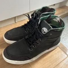 Timberland 黒ブーツ　ハイカットスニーカー　レザー カモ柄のサムネイル