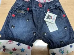 ミキハウス　ダブルＢくま刺繍デニムパンツ 80cm