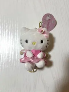 ハローキティ リール付きマスコットキーホルダー