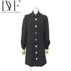 【美品】ダイアン フォン ファステンバーグ シャツワンピース*サイズ0*ブラック