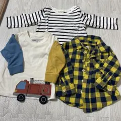 80cm ロンＴ、シャツ3枚セット