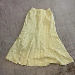 ギンガムチェック　マーメイドスカート