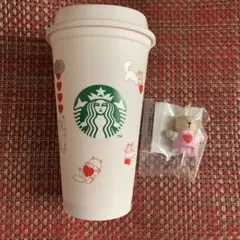 スターバックス バレンタイン2025 リユーザブルカップ キャップ ベアリスタ