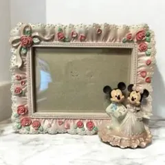 【美品】東京ディズニーランド ミッキーミニー ウェディング フォトフレーム