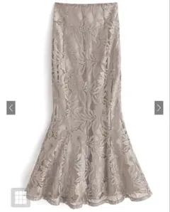 花柄レースマーメイドスカート[nh54]