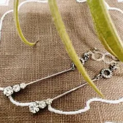 ☆ハンドメイド　スワロフスキー　イヤリング☆