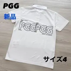 新品　PGG パーリーゲイツ　ポロシャツ　半袖　ホワイト　サイズ4
