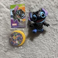 【MARVEL】スティッチ コラボ フィギュア ブラックパンサー コスビ