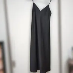 Spick&Span ドライトロキャミワンピース 36 黒 - メルカリ
