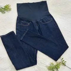 美品【良品計画　マタニティ スキニーデニムパンツ】ストレッチ素材【S】プレ付き