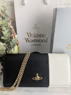 Vivienne Westwood 長財布 チェーン付 バイカラー