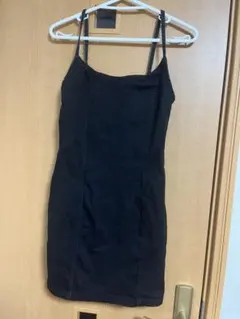 即購入⭕️H&M ブラックデニム ミニ丈ワンピース M~Lサイズ