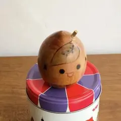 林檎こけし　郷土玩具　卯三郎こけし、内藤ルネや栗林一雪、大正ロマンや豆人形好きに