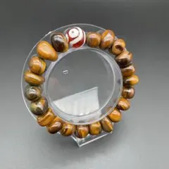 【幸運・絆強める】二眼×虎目石 T1086