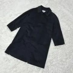 【c3554】✨美品✨RIGEL ステンカラーコート　黒　カシミヤ100%