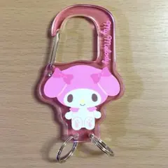 미사용 상태좋음 マイメロ 마이멜로디 ー アクリルフレームキーホルダー カラビナ
