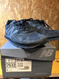 New Balance 574 スニーカー オールブラック