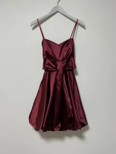 ミニドレス 結婚式 二次会 キャバドレス 発表会 ワインレッド ワンピース