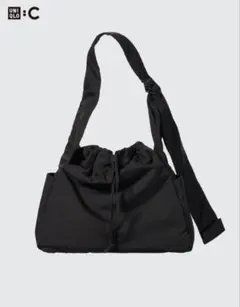 UNIQLO ソフトバフィーショルダーバッグ ブラックのサムネイル