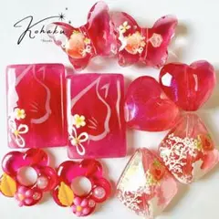 手染めビーズ ペイントビーズ アクリルビーズ 素材パーツ