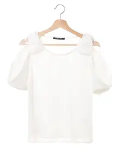 INGNI 肩リボン 半袖ブラウス