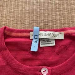 JOHN SMEDLEY レッド カーディガン