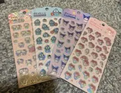 サンリオ　ぷくっとシール　4枚セット　新品未開封　キャンドゥ　ダイソー　セリア